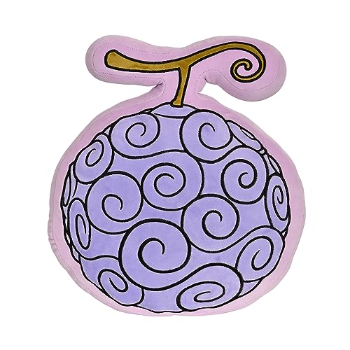 Elbenwald One Piece Teufelsfrucht Kissen im Gomu Gomu Design 32 x 36 x 8,5...