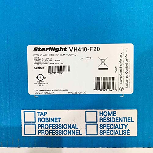 Viqua VH410-F20 UV system pre-filter close-up