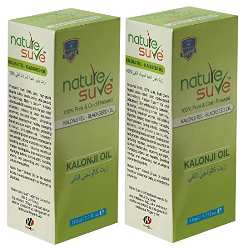 Nature Sure™ Kalonji Tail Nigella Sativa Blackseed Oil (110 Ml Each) - Pack Of 2 #TOP1