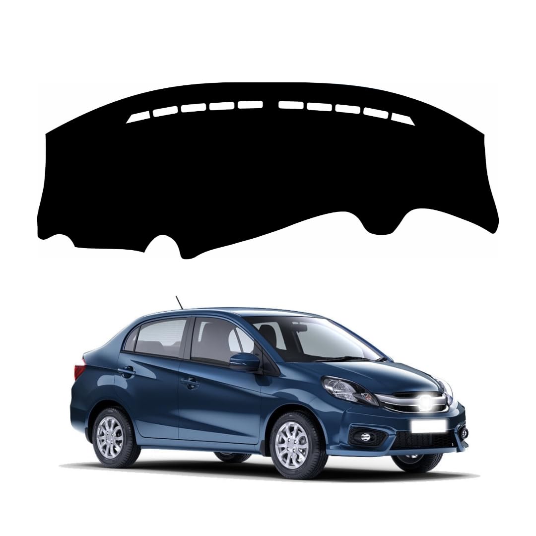 Car Dashboard Cover Compatible with Honda Amaze 2013-2016, Amaze Accessories, car Dashboard mat, Anti-Slip Dashboard Cover, Dash Board Cover (Black)-image-27