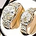 OLEVS Watches for Couple Matching His and Her Set Valentines Watches Men and Women Couple Wrist Watch Lovers Wedding Romantic Gifts Set of 2
