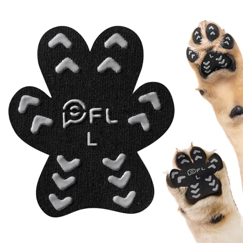 Image of Anti Slip Dog Paw Protectors Pads for Senior Dogs on Hardwood Floor 48 Pcs
