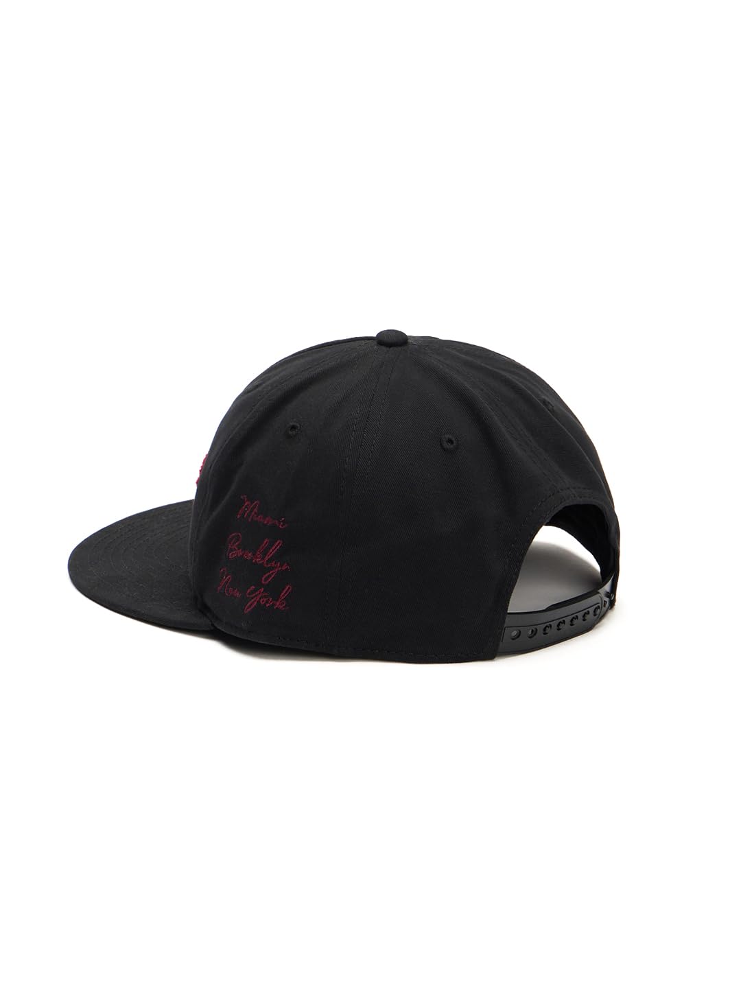 THE BEAR HOUSE Men's Trendy Streetwear Chenille Patch Snapback Baseball Cap Black