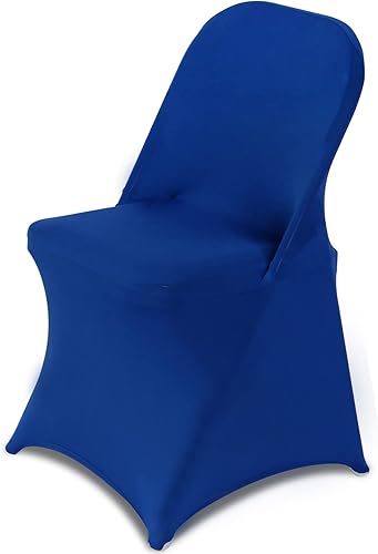 Vista 47 de HAINARverS Fundas para sillas plegables de elastano elástico, 30 unidades, protector universal para sillas para bodas, fiestas, banquetes