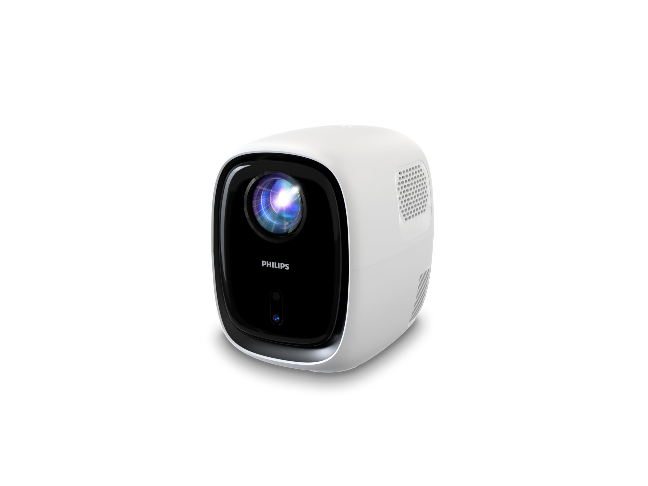 PhilipsNeopix 130, Home Theater Projector, Advanced Image Correction, Full HD 720p, Advanced LED Light Source, Wi-Fi Mirror Mode, Stereo Sound, Connected Operating System, White