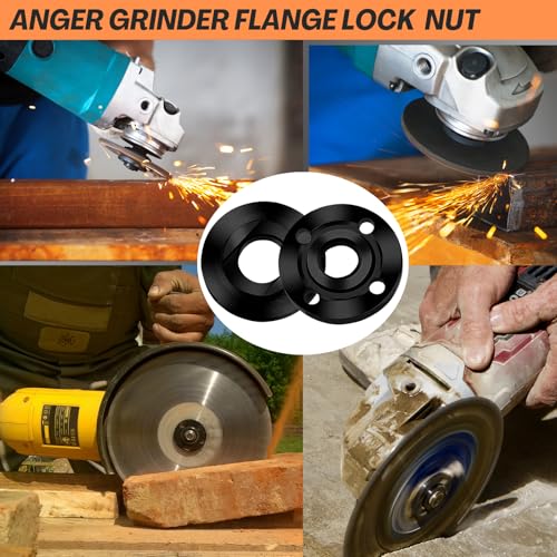 Image of 7PCS Angle Grinder Nut & Wrench Kit, 5 /8-11 Arbor Nut Set