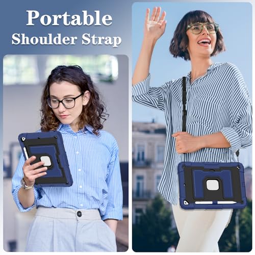 Coque iPad 10.2 antichoc 9e 8e 7e génération étui de protection intégrale béquille
