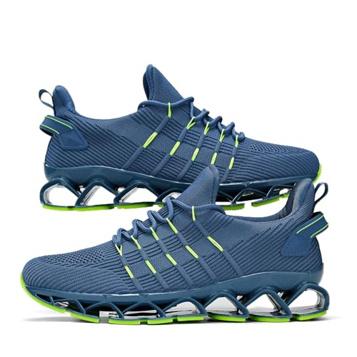 Image of Mens Running Shoes Mesh Breathable Trail Runners Fashion Sport Blade Walking Tennis Sneakers
