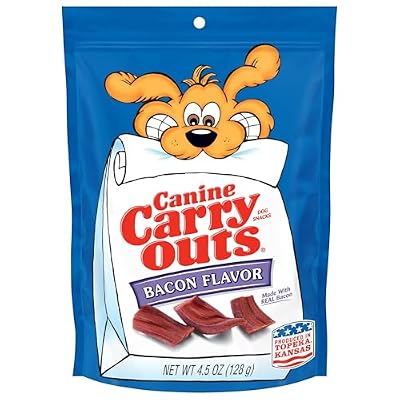 Canine Carry Outs Bacon Flavor Dog Treats, 4.5 Ounce Bag
