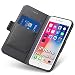 Produktbild Aunote Handyhülle für iPhone 7 Plus Hülle/iPhone 8 Plus Hülle, iPhone 7Plus/8Plus Handyhülle/Schutzhülle/Klapphülle, Tasche Leder Etui Folio, Flip Smartphone Apple Handy Cover Case Klappbar. Schwarz