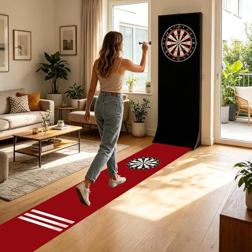 Tapis pour fléchettes avec ligne de lancer : stop aux sols abîmés - 3