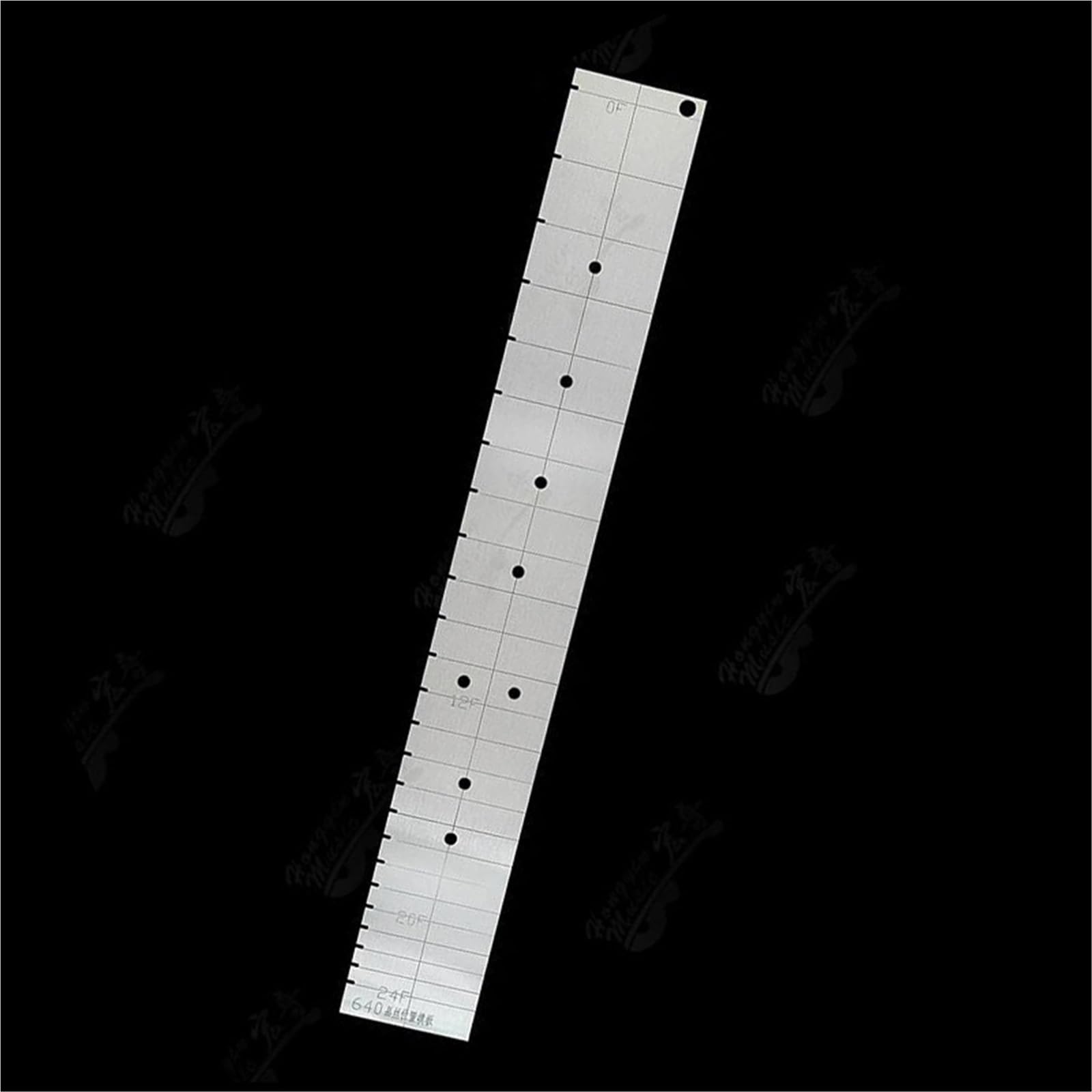 Narzędzie Do Konserwacji Podstrunnicy: Szablon Ze Stali Nierdzewnej Pozycjonowania I Montażu Progów. Akcesoria Gitarowe Akcesoria Gitary(640string length24F)