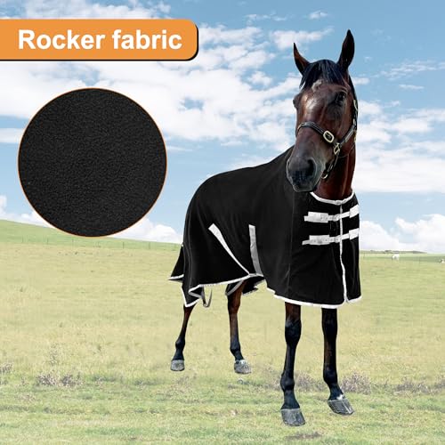 Image of Adjustable Fleece Liner /Cooler Blanket /Sheet for Horses (78'')