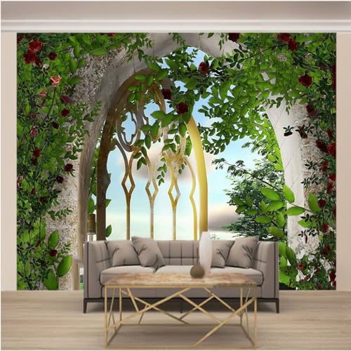 Papier peint panoramique trompe l'oeil 3d xxl pour decoration murale de chambre adulte - 2