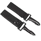 LytHarvest Police Key Strap Keeper with Snap and Metal Key Clip, Duty Belt Keeper with Key Holder, Police Duty Key Ring Holder, 2 Pack