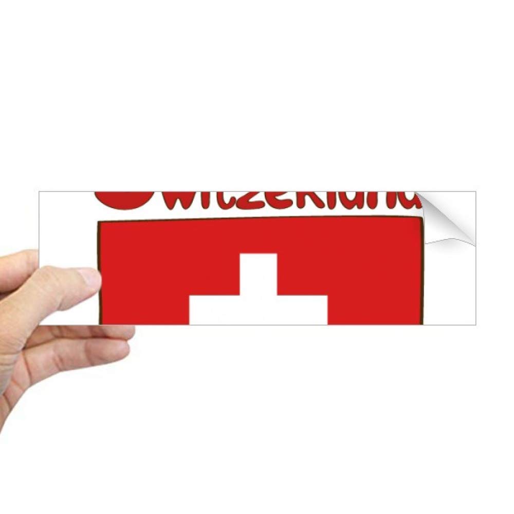 Sticker rectangulaire drapeau Suisse pour fenêtre décorative