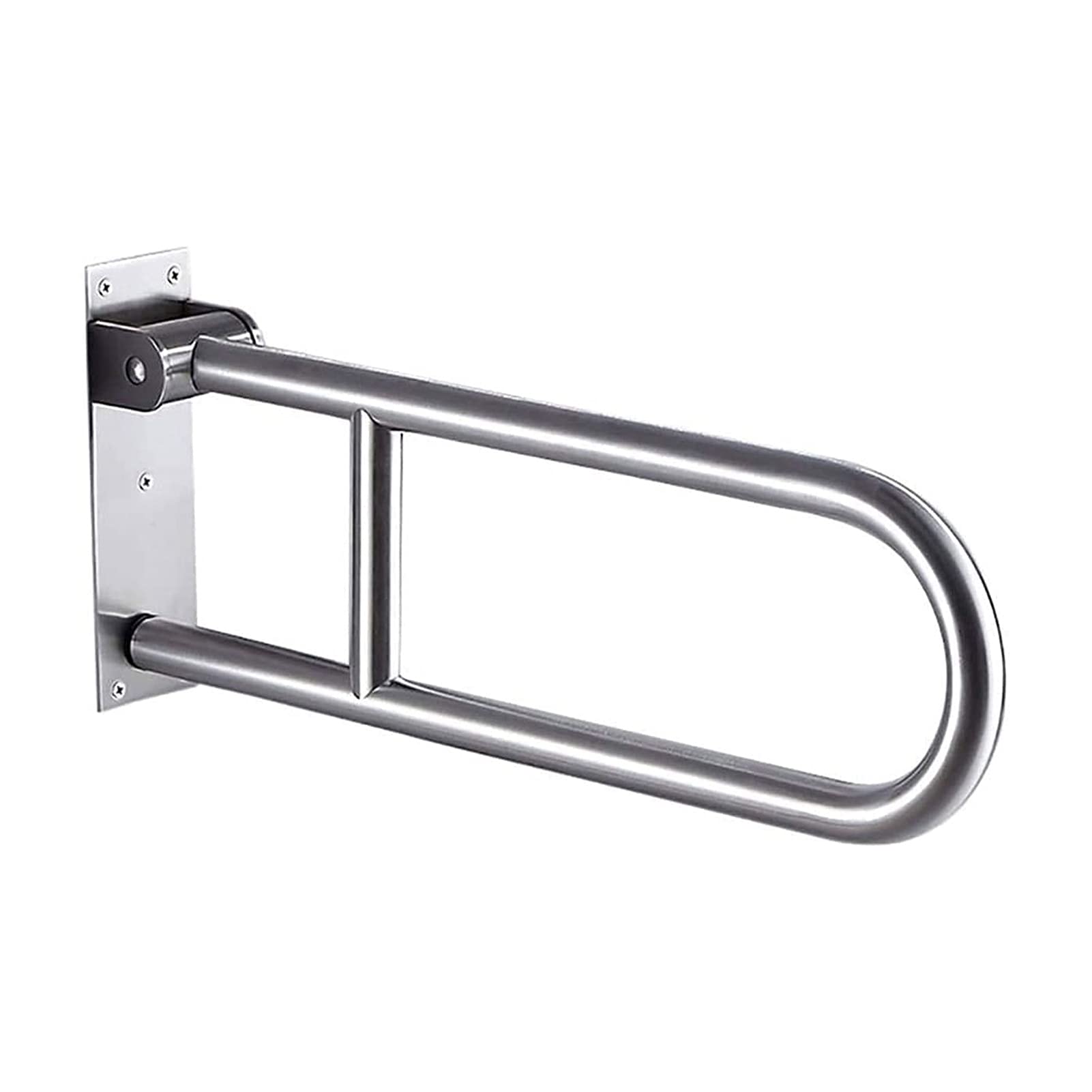 FKXSXAZ Bathroom Grab Bar, for Bathtub Shower Safety Folding Armrest U-Shaped Polished Toilet Disabled Elderly Rail Anti-slip Bar