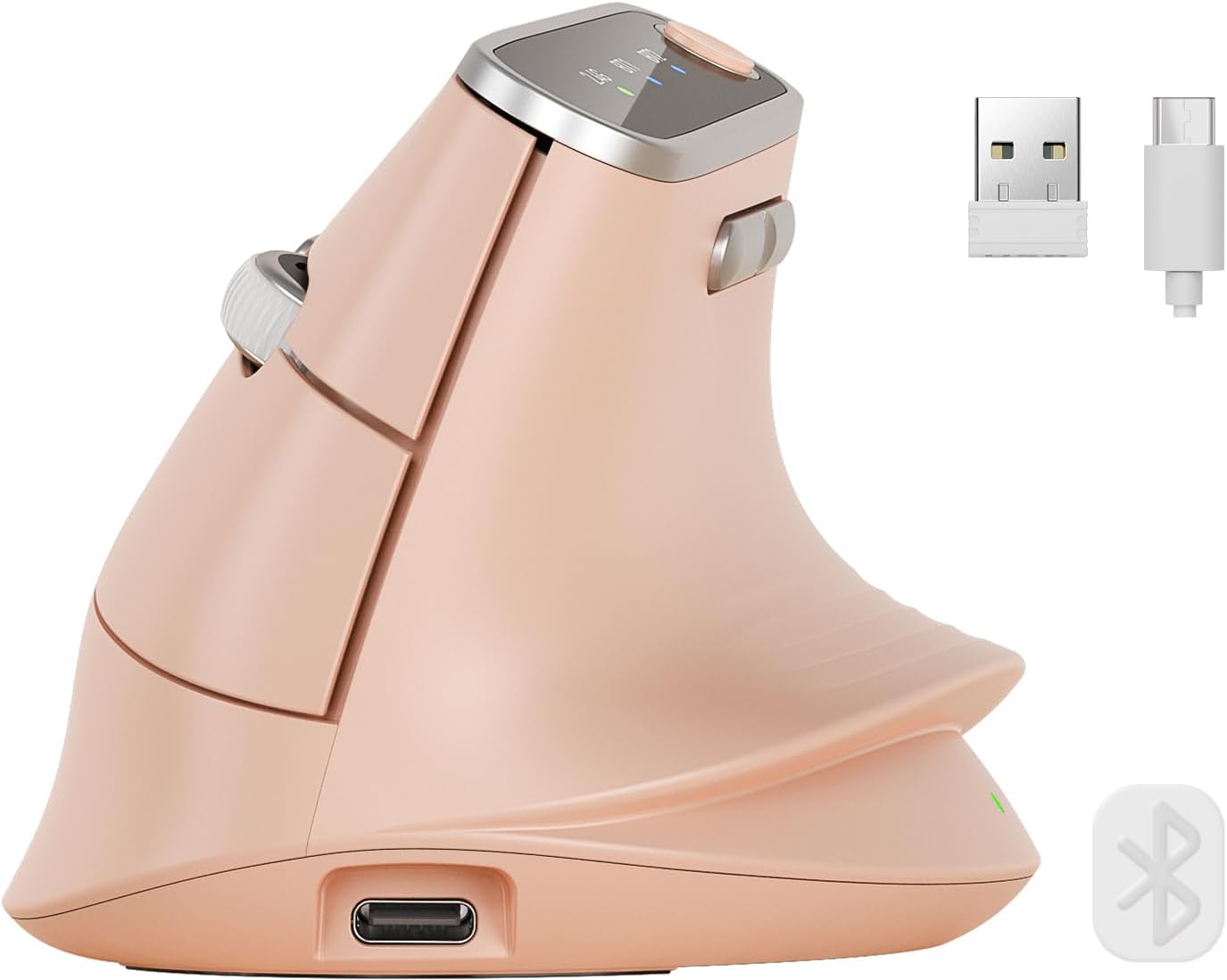 SABLUTE Ergonomic Vertical Wireless Mouse with 3-Device Switching MAM4