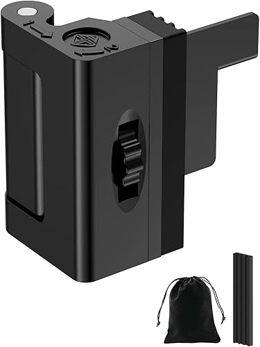 Miniatura 9 de Cerradura de puerta portátil para viajes, cerradura de refuerzo de puerta ajustable sin perforación, tapón de pestillo adicional para habitación de