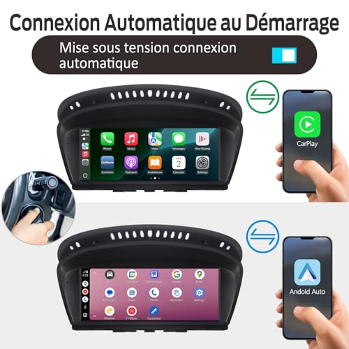 Autoradio Linux BMW E60 E61 E90 E91 E92 CIC iDrive | Bluetooth Android Auto Écran - 3
