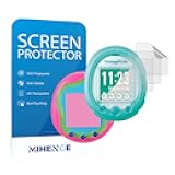 MIHENCE Mihence Compatible for Tamagotchi Smart Screen Protector, HD Premium Real Screen Protector for Tamagotchi Smart Coralpink [ 3PCS ] [ PET ]