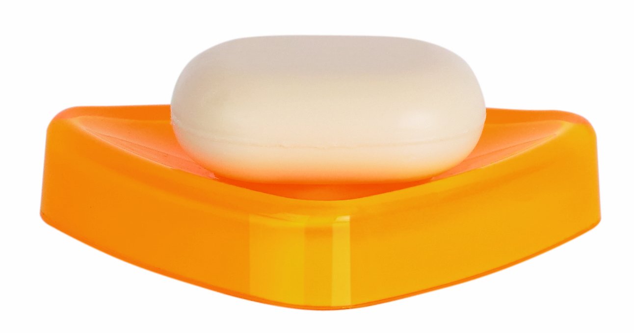 Spirella Trix Acrylic Soap Dish, Safran