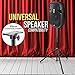 Pyle 2-Pack Universal Speaker Stand Mount Holders - Durable Adjustable Tripod Set with Locking Safety Pin, 36-58” Telescoping Height, 35mm Compatible Insert, Rubber Capped Feet for Stage/Studio
