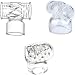 Tonone Massager Accessories Massager Accessories Head Cap Silicone, Improves Quality of Life, Wand Hole Inner Diameter 2 Inches (Clear-3Pcs)
