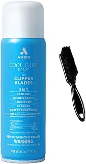 12551 Cool Care Plus 5-in-1 Clipper Blade Spray 6oz + With Clipper Cleaning Brush
