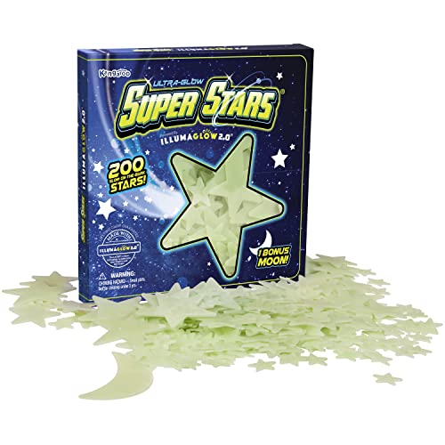 Glow In The Dark Stars; 200 Count W/ Bonus Moon, Includes Installation Putty For All Of Your Glow In The Dark Stars For Ceiling, Stocking Stuffers For Kids, Baby Nursery #TOP7