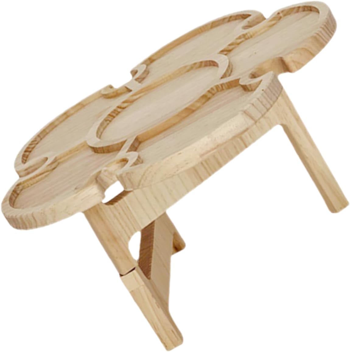 Folding Outdoor Picnic Table Portable Wooden Wine Desk for Camping Beach and BBQ Lightweight and Durable Easy to Carry for Outdoor Gatherings