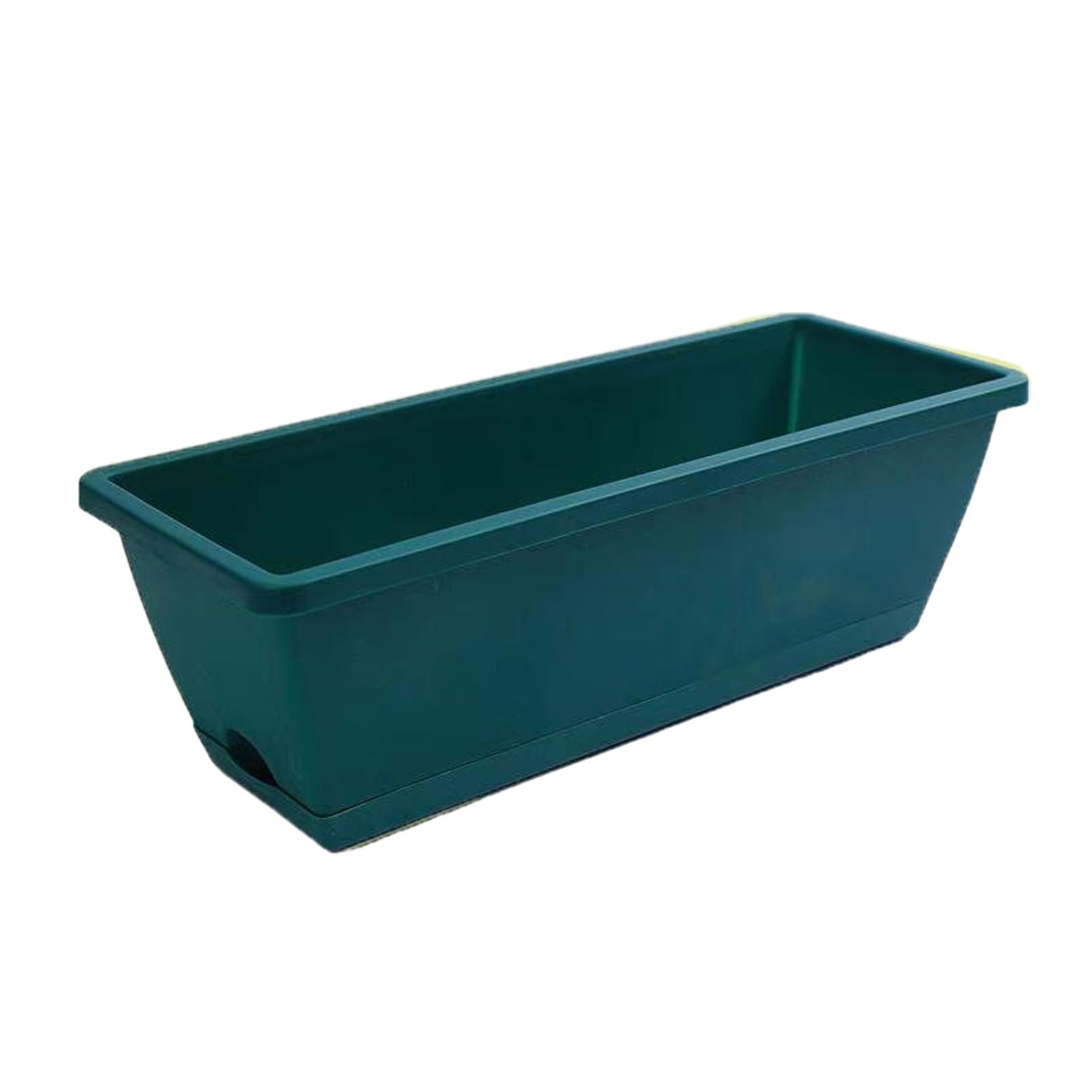 Rectangular Planter Large Plant Pot with Drainage Holes Long Planter Box with Saucer for Windowsill Vegetables Herbs Succulents