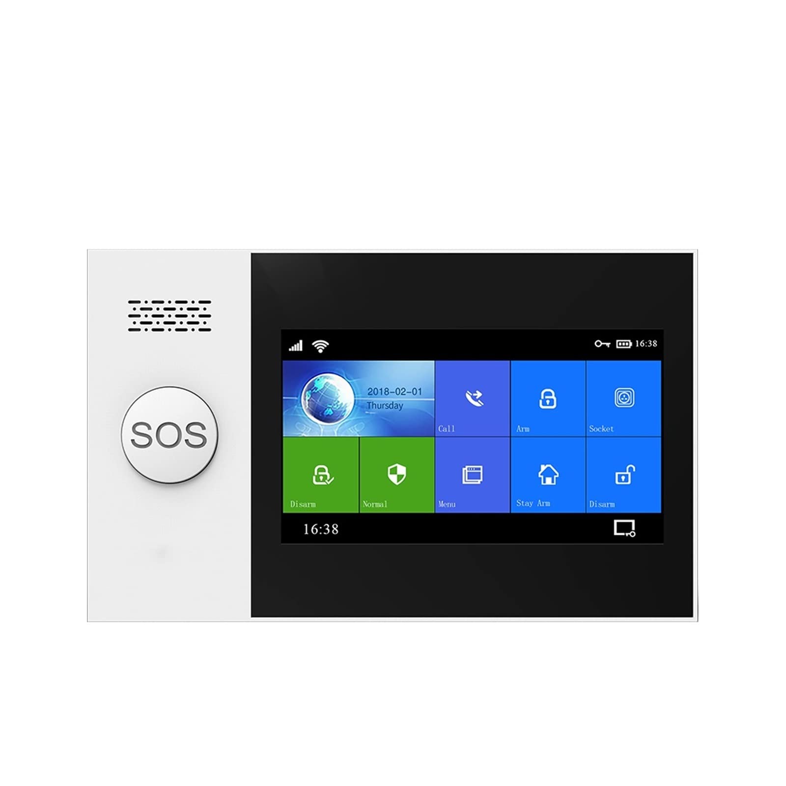 Sistema de Alarma, de Alarma 4G 3G for Seguridad en el hogar con Sirena Solar inalámbrica PIR Compatible Control Remoto Tuya(A-107.)
