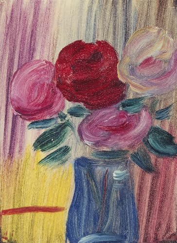 Peinture murale fleurs en vase pour un salon moderne et chaleureux