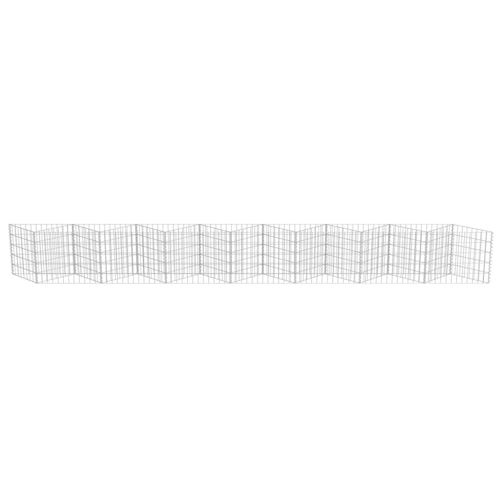 Muro de gaviones con cubiertas acero galvanizado 300x50x150