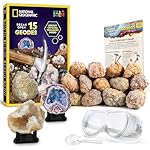 Blue Marble National Geographic Kit de Geodas Prem...: EXPLORA CUEVAS DE CRISTAL – Las geodas son rocas volcánicas que contienen increíbles formaciones de cristales. Rómpelas y descubre sus impresionantes minerales. CALIDAD PREMIUM – Seleccionamos solo las mejores geodas de minas de todo el mundo, garant...