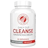 Silver Fern Cleanse - Daily Gut - 1 Bottle - 120 Capsules - 30 Day Supply - Immunoglobulin G, A & M -(IgG, IGA, IgM) - Postbiotic