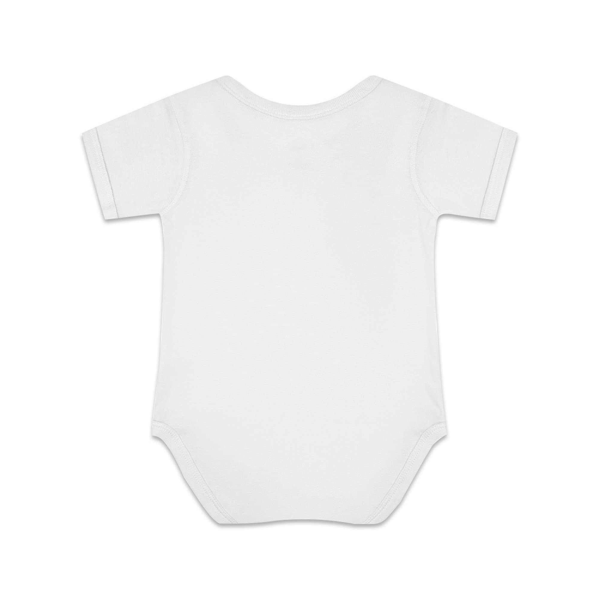 FLOCHIL Custom Elephant Baby Onesie, Personalized Newborn Boy Bodysuit, Colorful, Size 0-3 Months