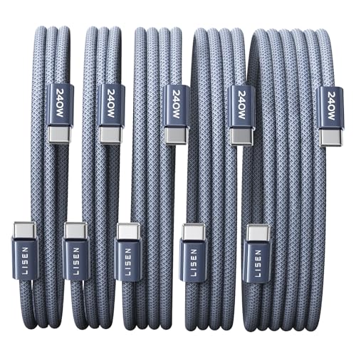 LISEN USB C to USB C Cable, 240W Fast Charging PS/2 Charging Cable