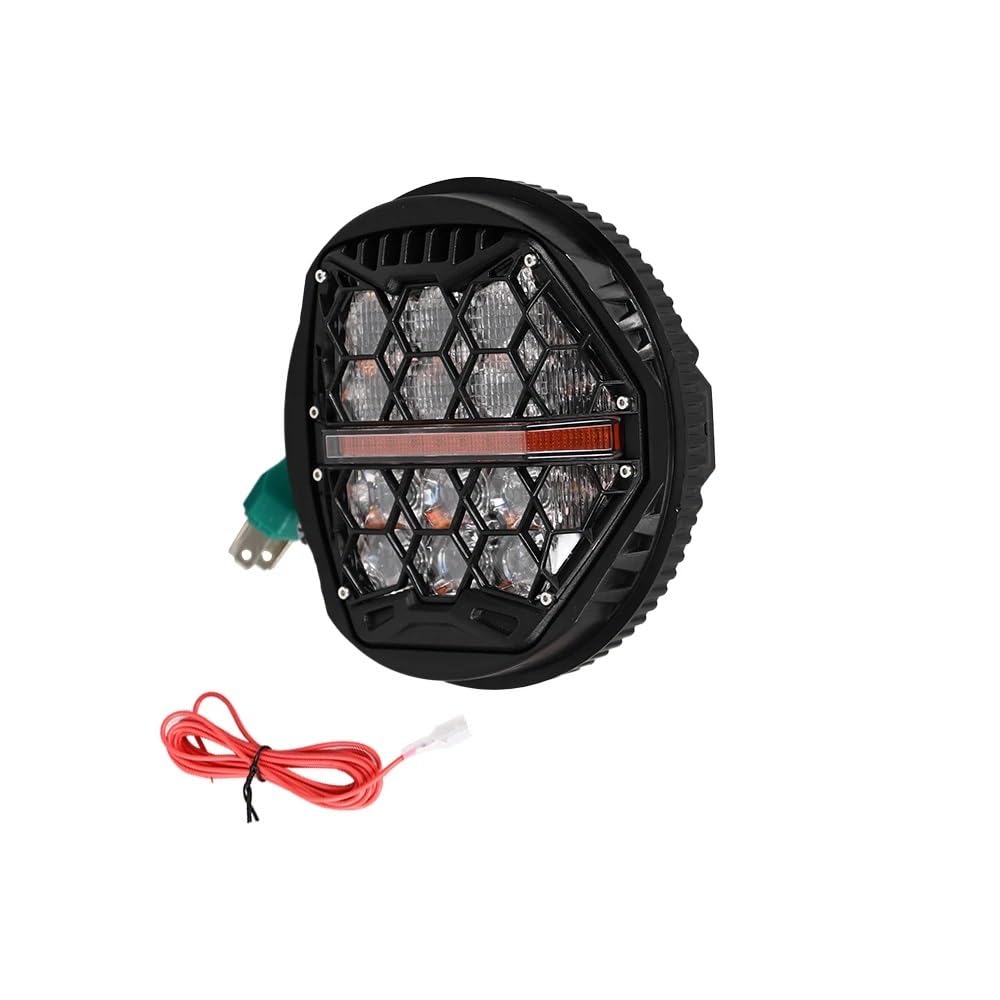 Fari Fendinebbia Faro moto Ambra DRL Per alto/anabbagliante | Faro moto Ambra DRL Per alto/anabbagliante 5,75 pollici LED E24 Per Sportster Per Dyna Per Softail