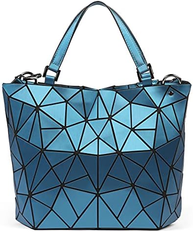 Luminous Geometric Messenger Bagwallet Handbag Shoulder Bag Hologram,Zipper Closure,Suitable For Women