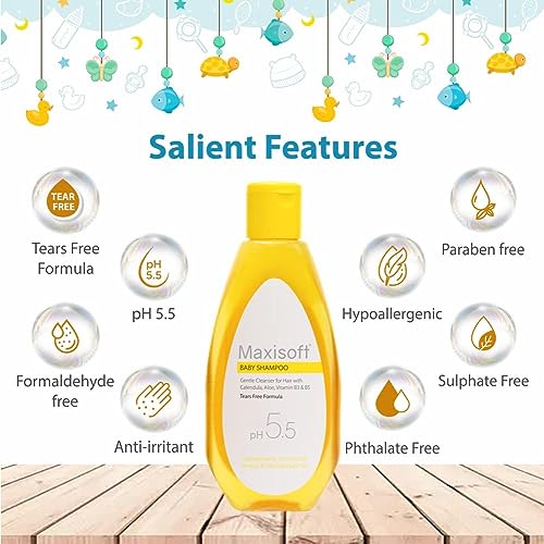 Image of Baby Shampoo 100 ml | Pure & Gentle Tears Free Formula | With Calendula, Aloe Vera, and Vitamin B3 & B5 | pH 5.5 | Paraben Free | Sulphate Free | (100 ml - Pack of 1)