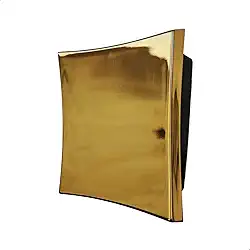 SOFTINOX Acabamento Banheiro Válvula de Descarga Abaulado Dourado – Compatível com Registros Padrão Hydra, Deca e Docol