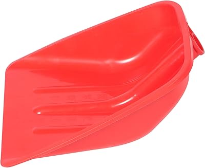 STOBAZA pood Soil Remover Car Ash Feeding Farm Removal Dustpan for Shovel Kids Plastic Coal Scraper Digging Mud Driveway Outdoor Gardening Camping Sand Pet Multipurpose Multi- Red Ice