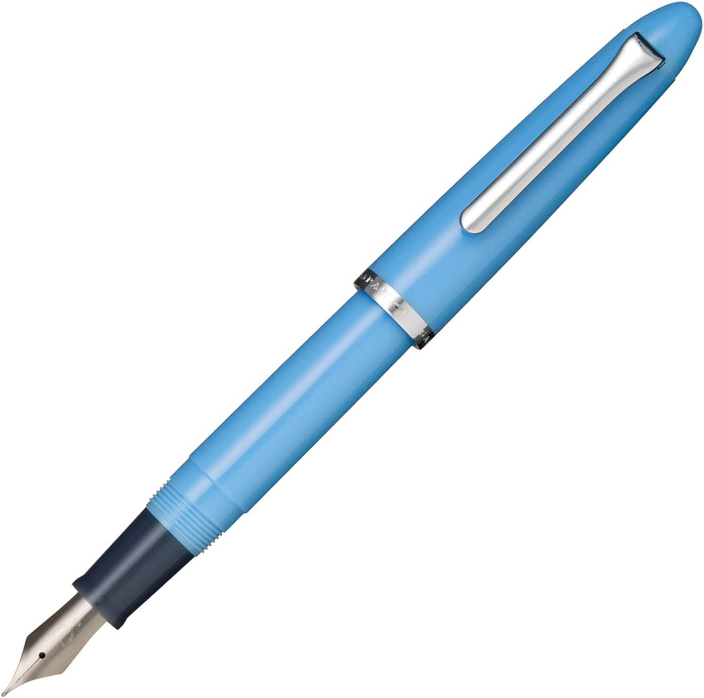 Sailor Fountain Pen Profit Jr. Fountain Pen Medium Fine Point Cyan Blue 12-0222-340 With Original Stylus Ballpoint Touch Pen