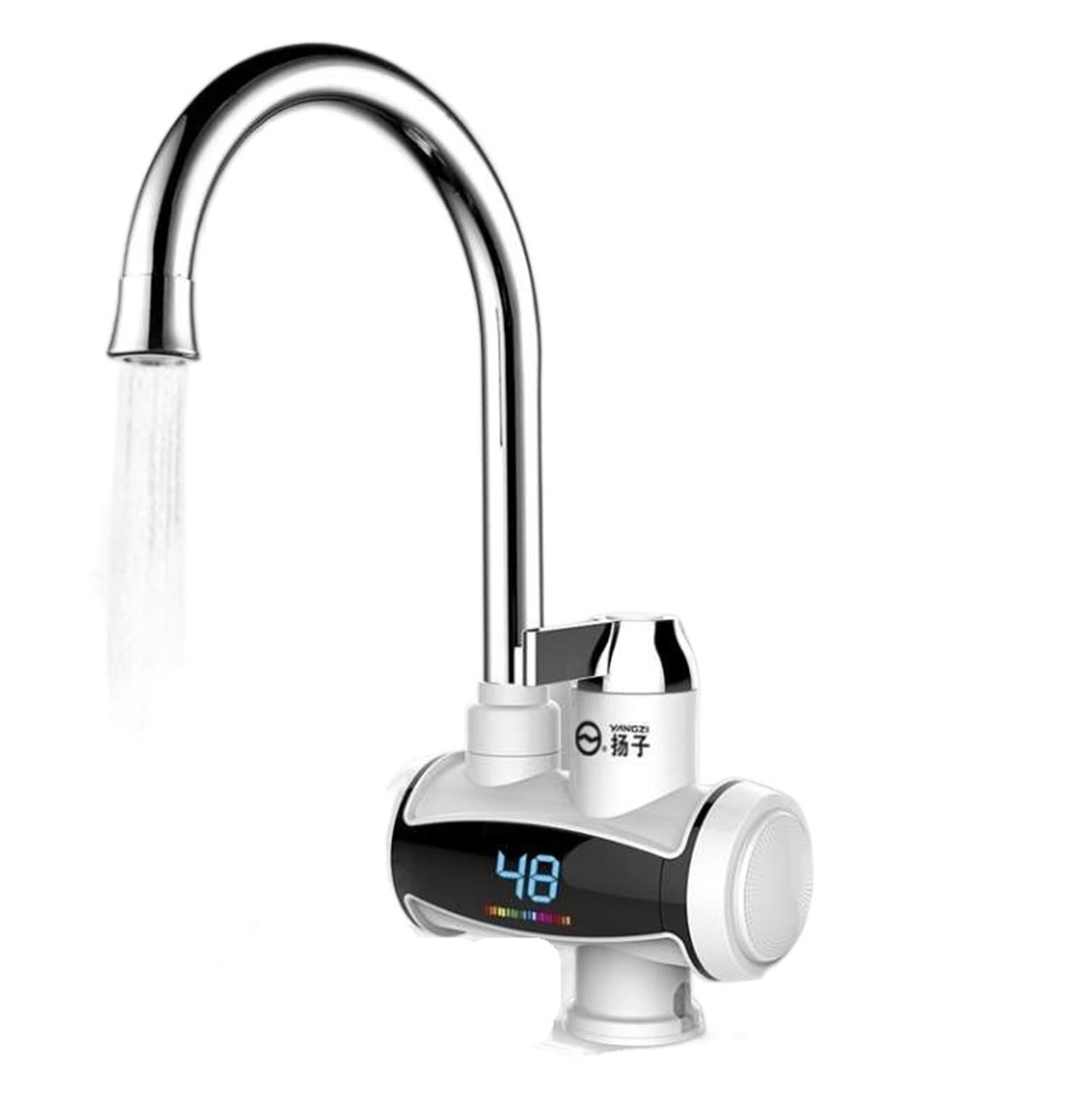 Robinet de cuisine avec eau chaude instantanée et séparation électrique