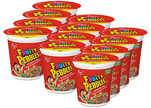 Post Fruity Pebbles Breakfast Cereal, Portable Individual Cereal Cups To Go, Gluten Free Cereal, 2.0-Ounce (Pack Of 12) (Pp-Grce33476) #TOP1