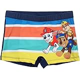 PAW Patrol Badehose Größe 98/104 110/116 122/128 Badeshorts Mehrfarbig Kinderbadehose Jungen von Paw Patrol mit Marshall, Chase und Rubble. (122/128, Blau)
