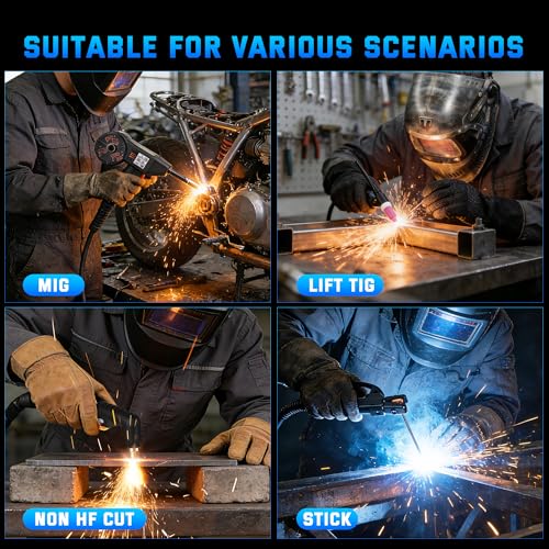 Reboot 7-in-1 MIG Welder Plasma Cutter Combo 130A Dual Voltage 120V/240V Multiprocess Welder Gas MIG/Flux Core/Plasma Cut/Stick/LIFT TIG/Aluminum Welder Machine with Spool Gun by Reboot - Image 9