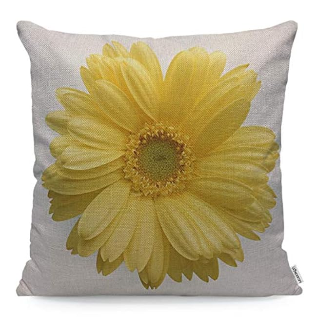 WONDERTIFY Throw Pillow Case Cover Red Hibiscus Flower on A White Background Tropical - Soft Linen Pillow Case for Decorative Bedroom/Livingroom/Sofa/Farm House - Cushion Covers 18x18 Inch 45x45 cm